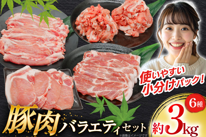 豚肉 バラエティ セット 計3kg ロース とんかつ用 豚こま 肩ロース スライス 切り落とし しゃぶしゃぶ [司フーズ・システム 兵庫県 三田市 3d28bdy500013] 豚 肉 とんかつ 小間切れ バラしゃぶ 豚こま肉 豚コマ 小分け 真空パック