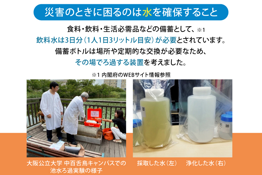 災害 水 レスキューラクサットLite （災害用浄水装置） [アースブルー 兵庫県 三田市 3d28bae330005] 災害用 災害用水 災害グッズ 災害用品 災害対策 浄水 浄水器 緊急 非常時 飲料水 災害時 ポンプ ろ過