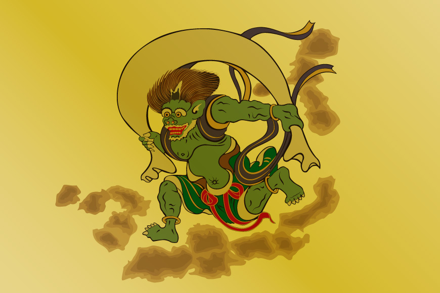 純金カード 風神雷神 A4 20G [三菱マテリアルトレーディング 兵庫県 三田市 3d28bae300084] 金 純金カード GOLD gold アート