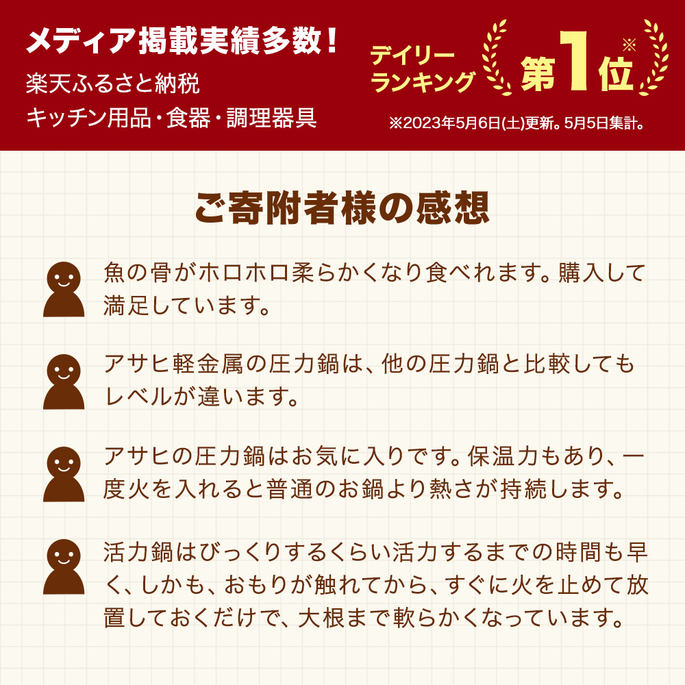 期間限定寄附額 [ ゼロ活力なべ Lスリム・4.0L ] 圧力鍋 日本製 ガス・IH対応 アサヒ軽金属
