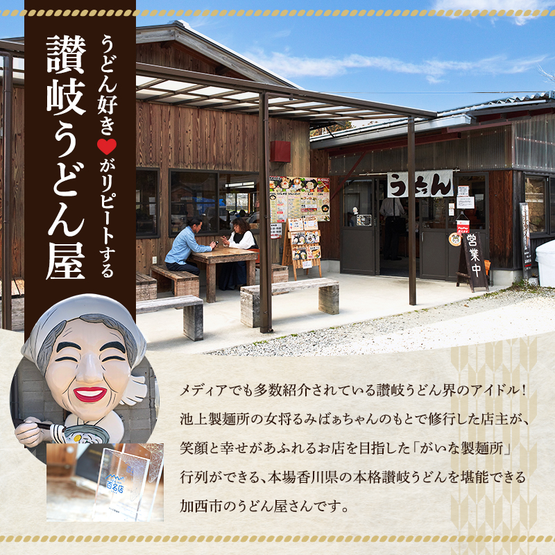 がいな製麺所 お食事券A おでかけ チケット うどん 讃岐うどん 行列 卵かけご飯 がいなばあちゃん 
