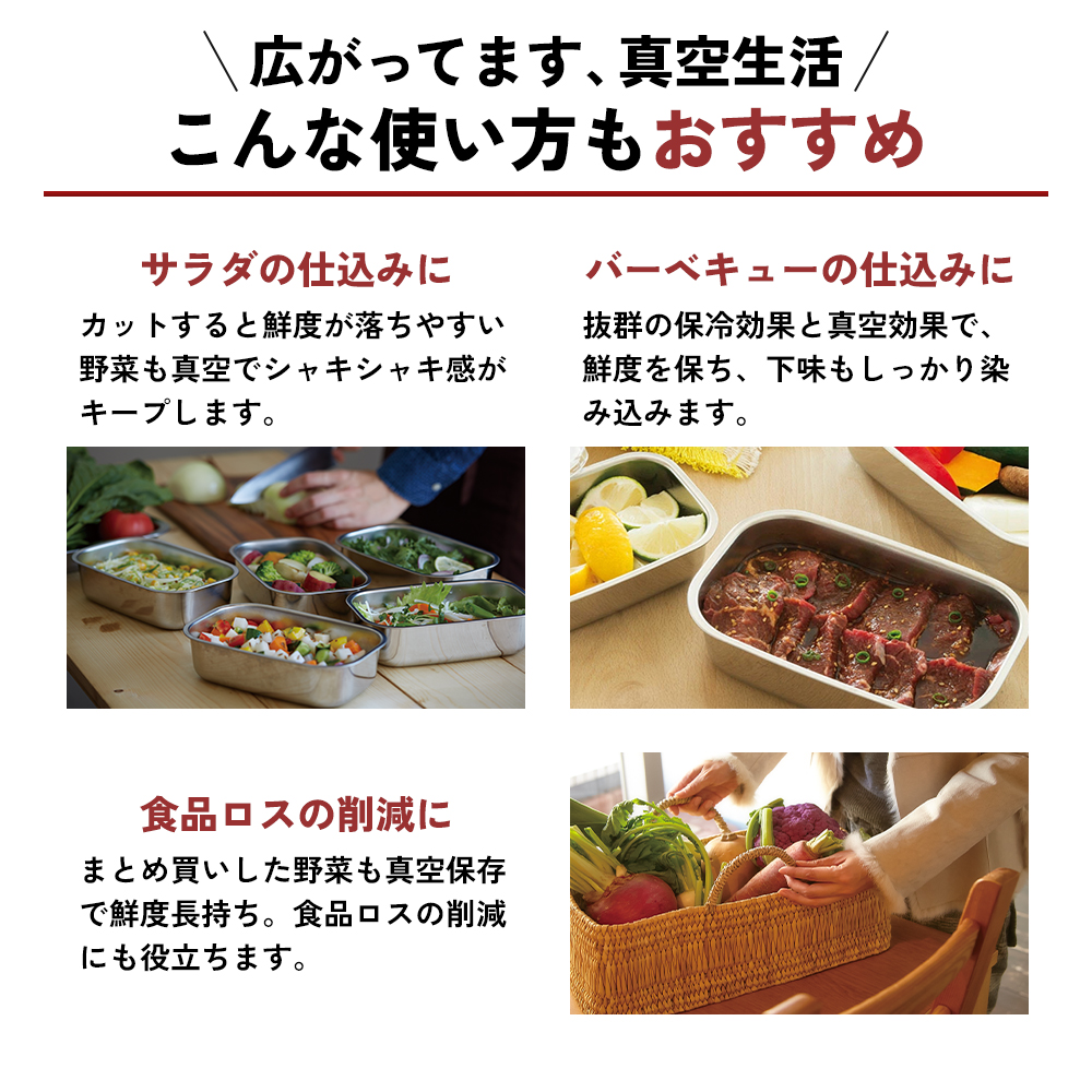 期間限定寄附額 [ 真空フレッシュボックス L・2個セット ] 真空ポンプ付き 保存容器 アサヒ軽金属