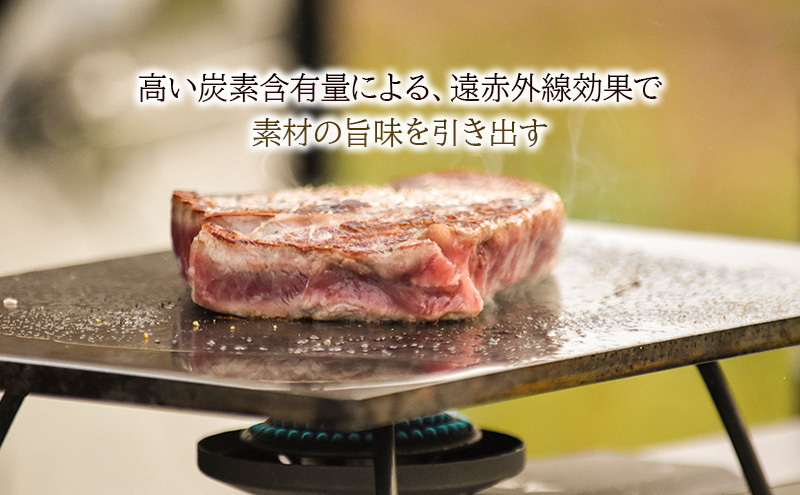  鉄板 Sサイズ＆帆布ケース[ アウトドア キャンプ バーベキュー BBQ ] 雑貨 アウトドア用品 キャンプ用品 調理器具 蓄熱 保温性 鉄の純度が高い 遠赤外線効果 ソロキャン 調理用グッズ 