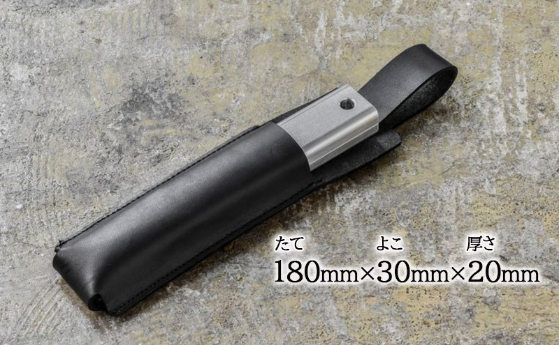 鉄板ハンドル＆レザーケース[ アウトドア キャンプ バーベキュー BBQ ] 雑貨 アウトドア用品 キャンプ用品 調理器具 ソロキャン 調理用グッズ 鉄板用ハンドル 専用レザーケース付き 