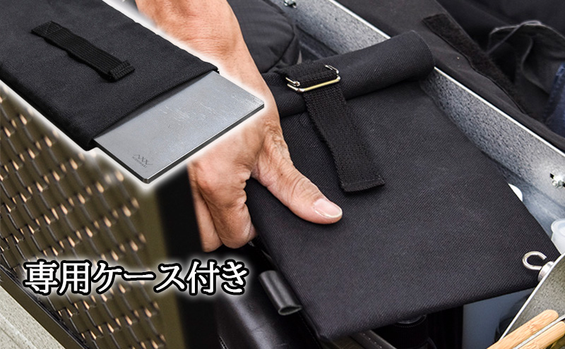  鉄板 Mサイズ＆帆布ケース[ アウトドア キャンプ バーベキュー BBQ ] 雑貨 アウトドア用品 キャンプ用品 調理器具 蓄熱 保温性 鉄の純度が高い 遠赤外線効果 ソロキャン 調理用グッズ 