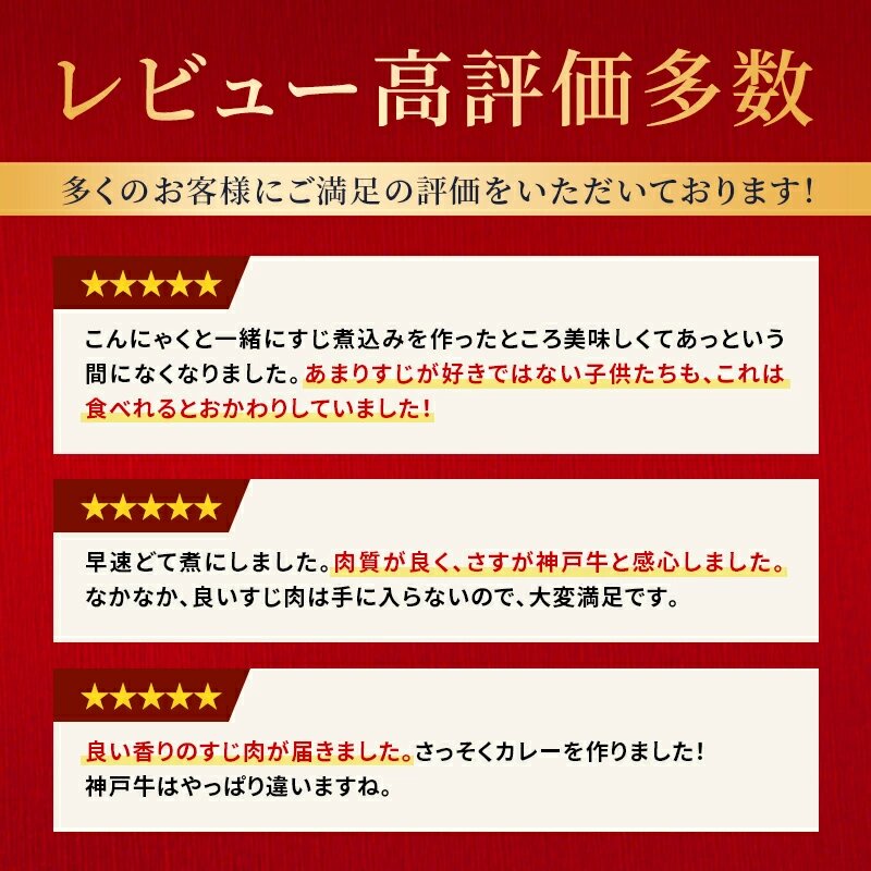 神戸牛 すじ肉 600g (300g×2) A4ランク A5ランク 牛肉 牛すじ