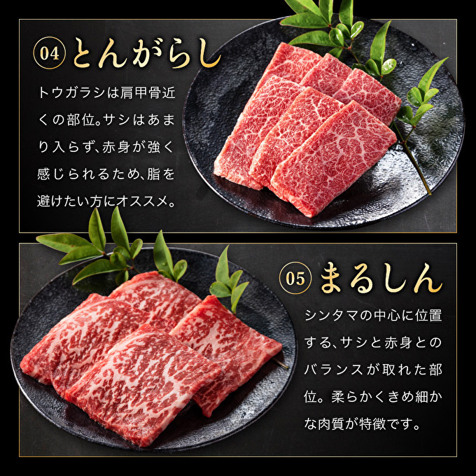 神戸牛 希少部位 焼肉 5種 セット ミスジ ヒウチ 三角バラ トウガラシ マルシン