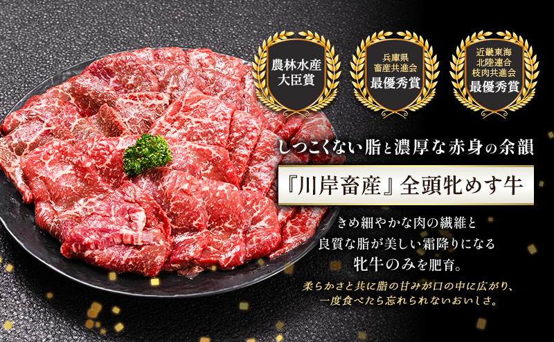 【最短7日以内発送】 神戸ビーフ 神戸牛 牝 上赤身 焼肉 1500g 1.5kg 川岸畜産 大容量 冷凍 肉 牛肉 すぐ届く お肉 和牛 食材 グルメ ブランド牛 日本産 国産 夕飯 晩御飯 夜ごはん