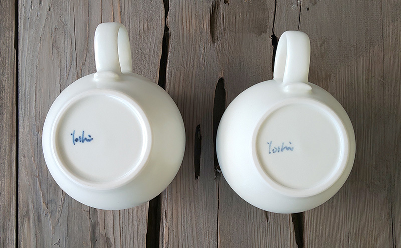 白瓷 マグカップ  ペア 2個セット 電子レンジ対応 食洗機対応 陶芸 陶器 食器 カップ
