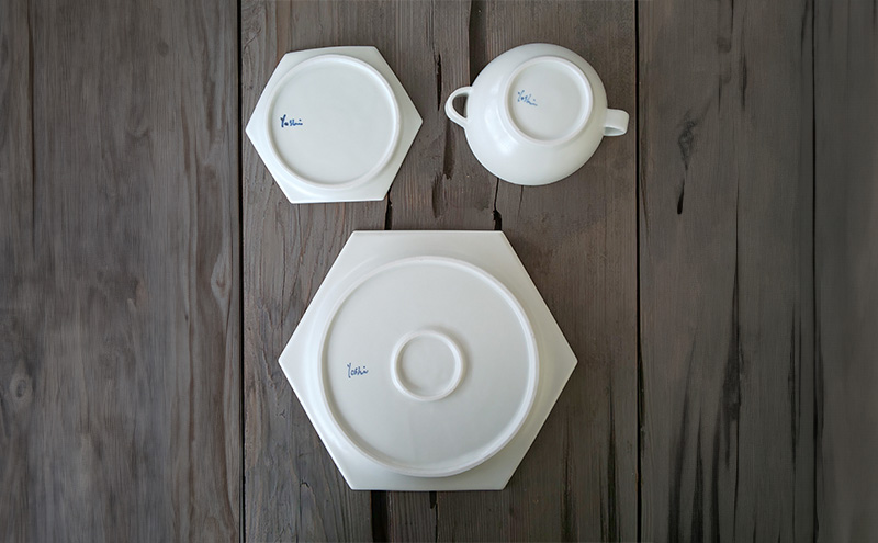 白瓷 Meal set お食事セット 皿 スープカップ セット スープ皿 電子レンジ対応 食洗機対応 陶芸 陶器 食器 カップ