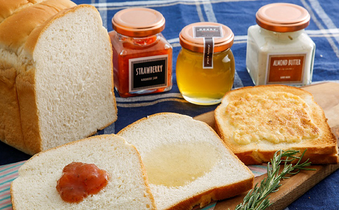 季節のジャム、百花はちみつ、アーモンドバターよくばり3点セットwithはりまる食パン 蜂蜜 ハチミツ