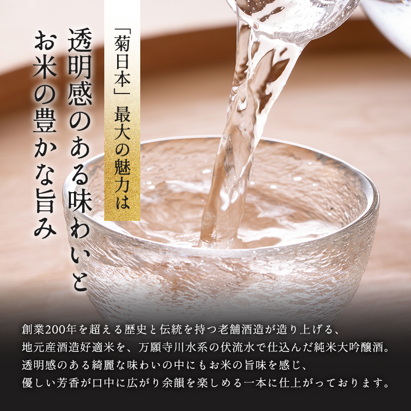菊日本 純米大吟醸  1本セット おすすめ ギフト プレゼント お祝い お酒 日本酒 純米大吟醸酒 