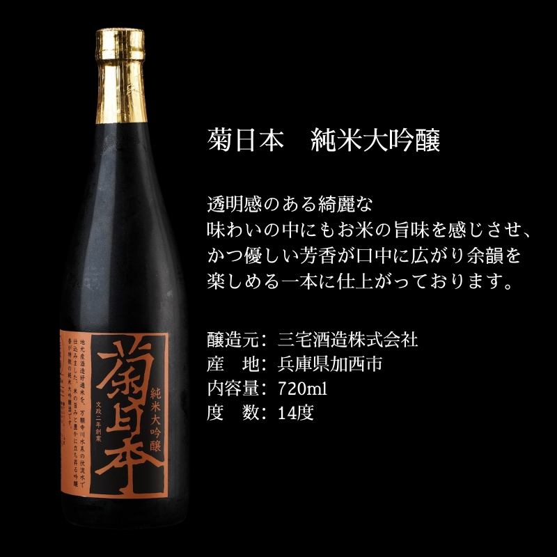 菊日本 純米大吟醸＆純米酒 2本セット 母の日 おすすめ ギフト プレゼント お祝い お酒 日本酒 純米大吟醸酒 