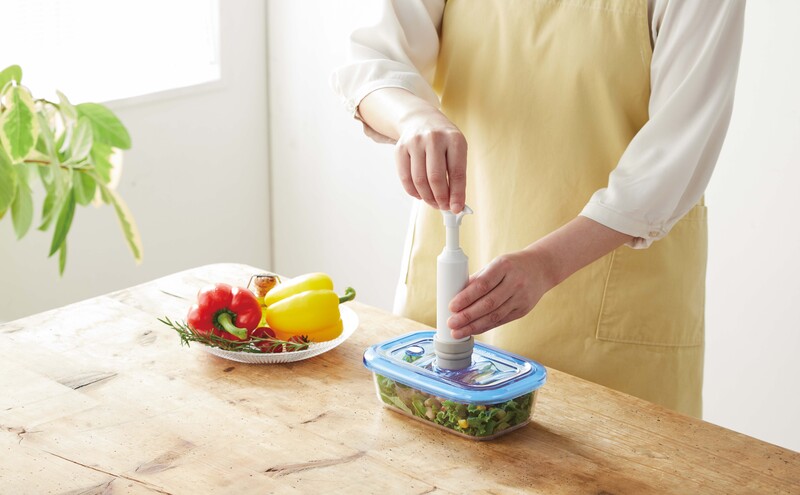 [ 真空ピュアボックス S ] 真空ポンプ付き 真空保存容器 アサヒ軽金属 