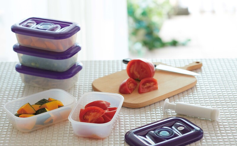 [ 真空クリアボックス S ] 真空ポンプ付き 真空保存容器 アサヒ軽金属 