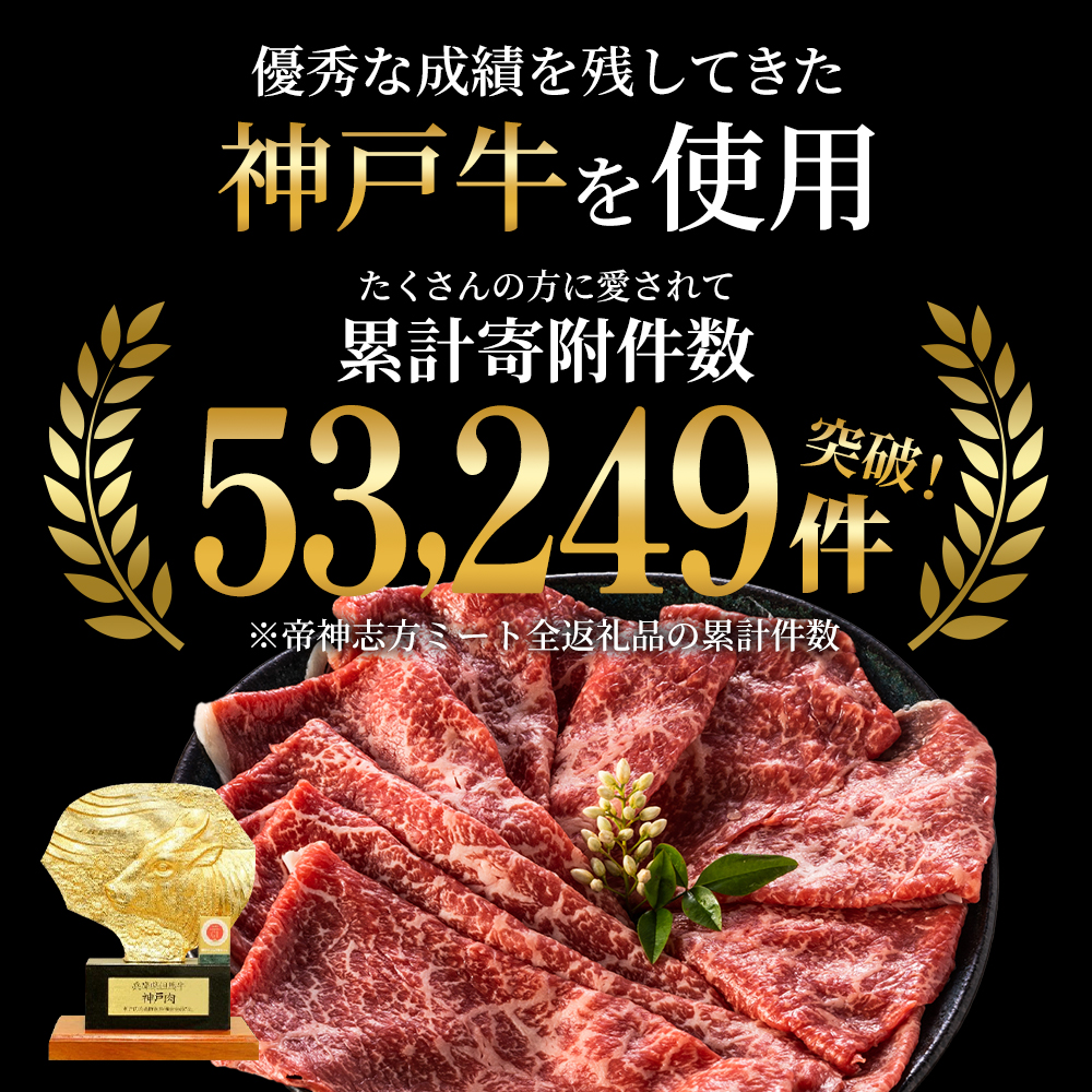 特別寄附額 神戸牛 バラ すき焼き 600g 肉 お肉 牛肉 しゃぶしゃぶ カルビ お試し 数量限定