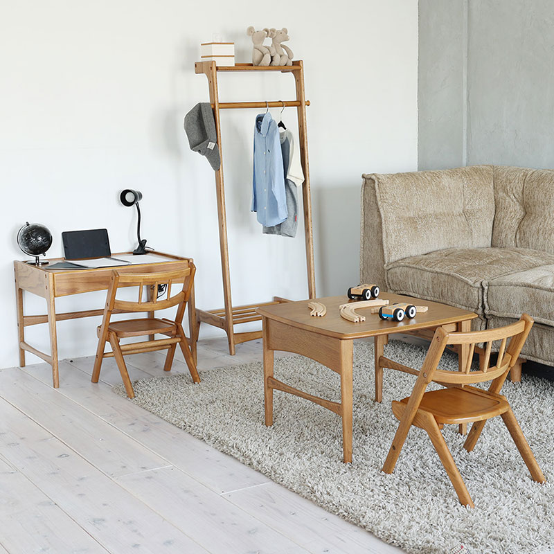 Herit. Kids Folding Table キッズテーブル 子供 机 木製 こども 家具 インテリア 市場 加西市