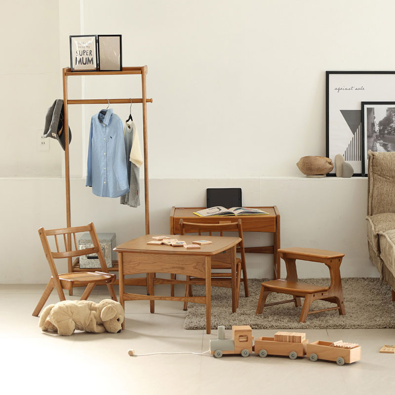 Herit. Kids Hanger Rack キッズハンガーラック 収納 木製 こども 家具 インテリア 市場 加西市