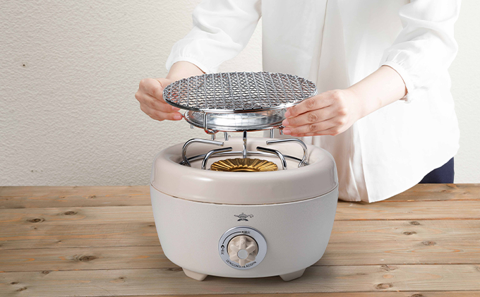 アラジン ポータブルガスコンロ ヒバリン 白 SAG-HB01FW【在庫限り】