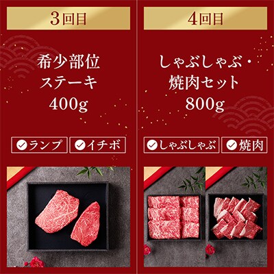 【毎月定期便】和牛セレブの神戸牛定期便「エコノミークラス」全4回【配送不可地域：離島】【4005279】