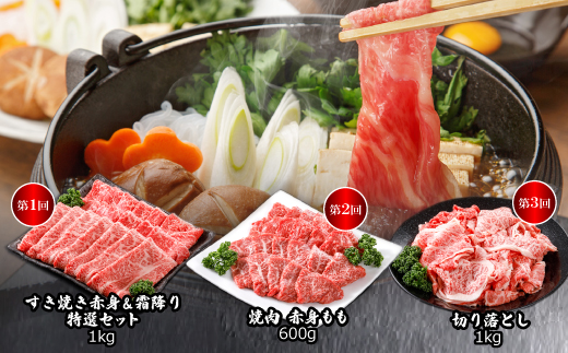 【毎月定期便】平山牛舗の厳選「但馬牛」おたのしみ(ギフトに嬉しい化粧箱仕様)全6回【配送不可地域：離島】【4056784】