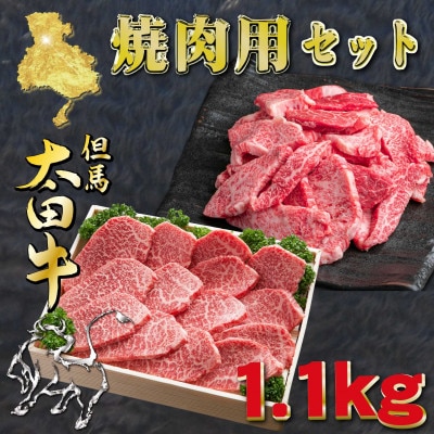 但馬 太田牛 焼肉&おまかせ焼肉セット 計1.1kg OY3【配送不可地域：離島】【1737497】