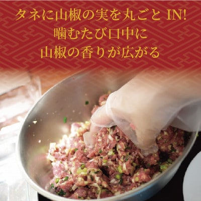 【山椒の実入り】朝倉山椒味わう養父餃子(要冷凍/12個入り)×2パック【配送不可地域：離島】【1471845】