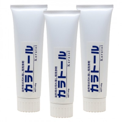 カラトール3本入(手についた染料、印刷インク、機械の油汚れ等汚れ落し洗浄剤)ぬるだけで簡単に落とせる【1689456】