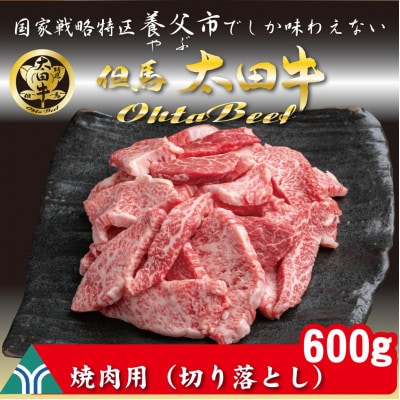 訳あり 但馬 太田牛 焼肉用(切り落とし) 600g OY1【配送不可地域：離島】【1551652】