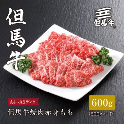 【但馬牛】焼肉 赤身もも600g【配送不可地域：離島】【1313159】