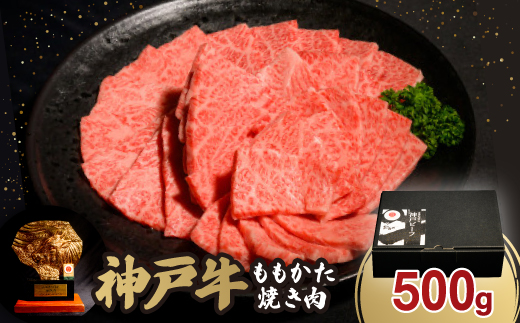 神戸牛ももかた焼き肉500g【配送不可地域：離島】【1527766】