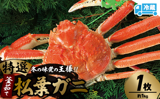 兵庫県香住産　特選釜茹で松葉ガニ【配送不可地域：離島】【1149881】