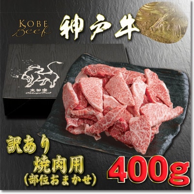 訳あり 神戸牛 焼肉用(部位おまかせ)400g YBY1 【2026年4月より順次発送】【配送不可地域：離島】【1681942】