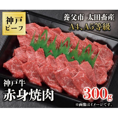 神戸牛　赤身焼肉　300g【配送不可地域：離島】【1441634】