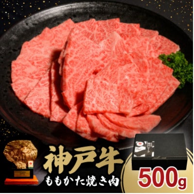 神戸牛ももかた焼き肉500g【配送不可地域：離島】【1527766】