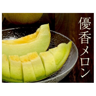 数量限定!こだわり農家さんの希少な優香メロン【3L×2】【配送不可地域：離島・北海道・沖縄県・東北】【1735421】