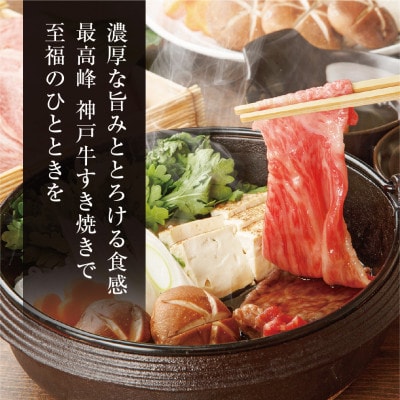 【神戸牛】すき焼き 赤身 ＆ 霜降り 特選 食べ比べ セット 500g【配送不可地域：離島】【1313138】