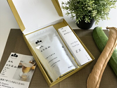 丹波なた豆茶 Small Pack 丹波なた豆歯みがきジェルEX セット 化粧箱入り 健康茶 はみがき 歯磨き粉 オーラルケア デンタルケア 口臭ケア お得セット 兵庫県 丹波市