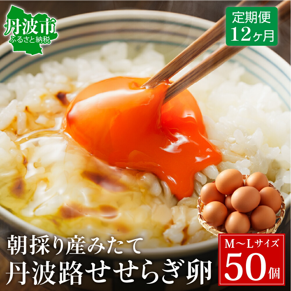 【12ヶ月定期便】「村上さん家のせせらぎ卵」45個＋5個破卵補償 (計50個） 極上卵 たまご 玉子 卵 定期お届け 毎月お届け 新鮮 こだわり卵 朝食 TKG 卵かけご飯 お取り寄せ 兵庫県 丹波市