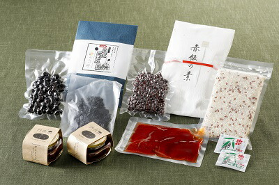 ゆめの樹セット 赤飯の素入り 黒豆ごはんの素 もろみセット 国産素材使用 丹波米 丹波黒豆 伝統食 お米の文化 加工品セット 兵庫県 丹波市
