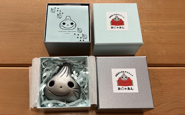 【オカリーナ製作 吟友工房】淡路瓦たまねぎオカリナ「おにゃおん」