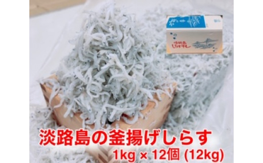 淡路島のふっくらやわらかい「釜揚げしらす干し」 1?入り×12個〈合計12?〉