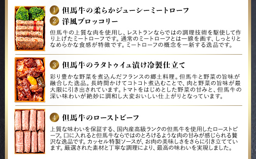 神戸牛・但馬牛の肉おせち 一段重 4人分 / おせち 御節 お節 おせち料理 神戸牛 但馬牛 国産牛 黒毛和牛 ブランド牛 牛肉 牛 肉 お肉 正月 お正月 正月料理 AS14I9