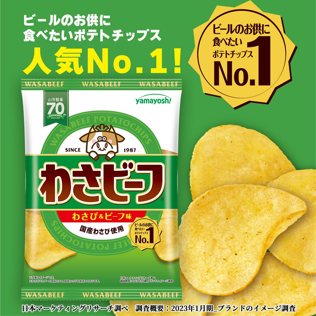 山芳製菓のポテトチップス　わさビーフ（50g×12袋）＆オリジナルグッズセット AS12AC15
