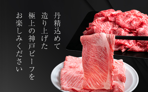 神戸ビーフ うす切り600g・切り落とし肉500gセット 合計1100g【配送不可地域：離島】 AS8D26-ASGS3