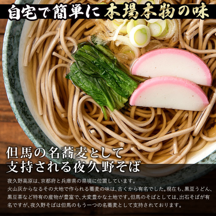 半生夜久野そば10人前セット【やくの麺業】 AS2B18 