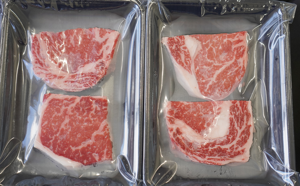 淡路牛ロース ミニステーキ 400g（約100g×4枚）　[小分け 冷凍 霜降り 牛肉 人気]