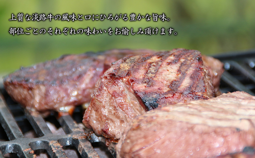 淡路牛希少部位ステーキ 3ポンド食べ比べ 約450ｇ×3枚　　[ステーキ 国産 ステーキ 牛肉 ステーキ おすすめ]