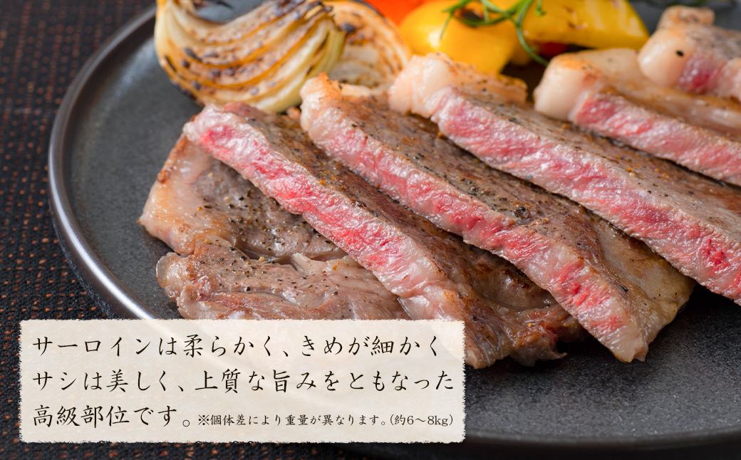 淡路牛 サーロイン 原木丸々1本 約6～8kg　　[ブロック 牛肉 冷凍]