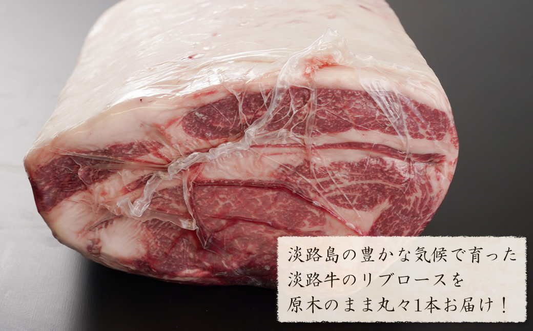 淡路牛 リブロース 原木丸々1本 約7kg～10kg　　[リブロース 原木 ロース リブロース 牛肉]